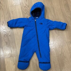 The North Face Vibrant Blue Infants Bunting Snowsuit Size 6-12 Months